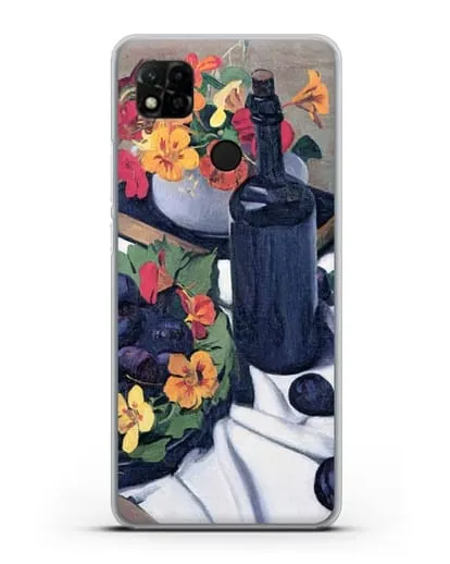 Чехол Настурции и сливы (Валлоттон Феликс) силиконовый для Xiaomi Redmi 10A