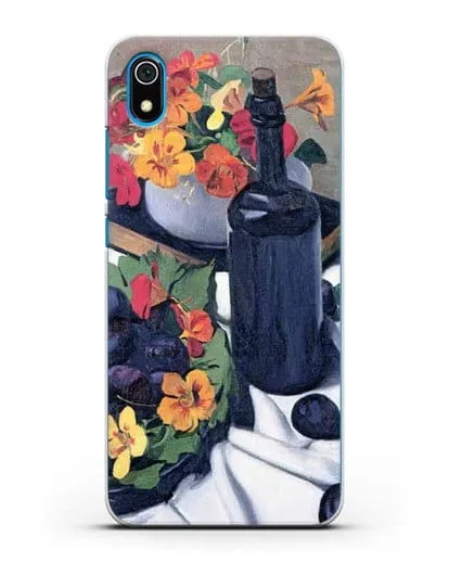 Чехол Настурции и сливы (Валлоттон Феликс) силиконовый для Xiaomi Redmi 7A