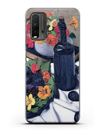 Чехол Настурции и сливы (Валлоттон Феликс) силиконовый для Xiaomi Redmi 9 Power