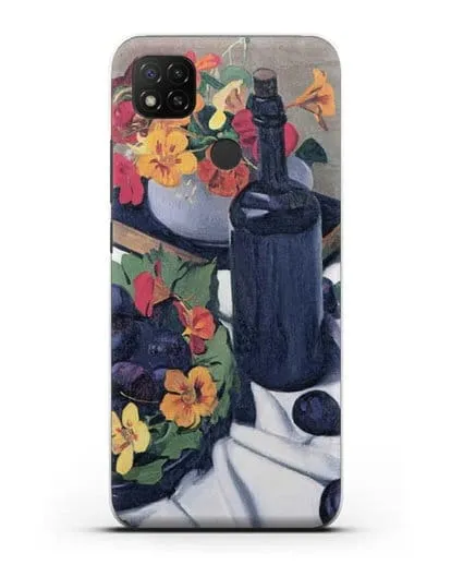 Чехол Настурции и сливы (Валлоттон Феликс) силиконовый для Xiaomi Redmi 9C