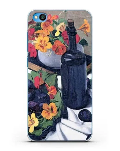 Чехол Настурции и сливы (Валлоттон Феликс) силиконовый для Xiaomi Redmi Go