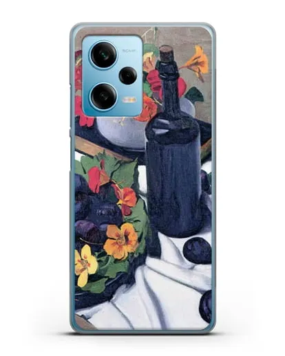 Чехол Настурции и сливы (Валлоттон Феликс) силиконовый для Xiaomi Redmi Note 12 5G