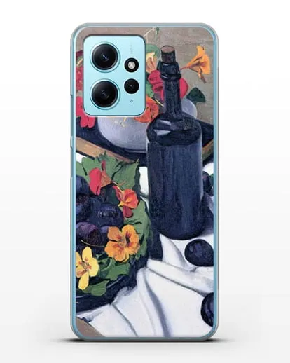 Чехол Настурции и сливы (Валлоттон Феликс) силиконовый для Xiaomi Redmi Note 12 4G