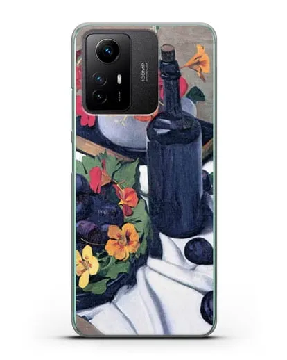 Чехол Настурции и сливы (Валлоттон Феликс) силиконовый для Xiaomi Redmi Note 12S