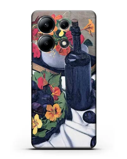 Чехол Настурции и сливы (Валлоттон Феликс) силиконовый для Xiaomi Redmi Note 13 4G