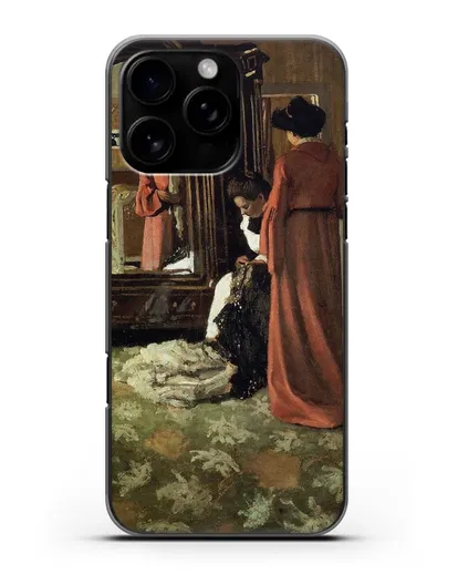 Чехол Интерьер, спальня с двумя фигурами (Валлоттон Феликс) силиконовый для iPhone 16 Pro Max