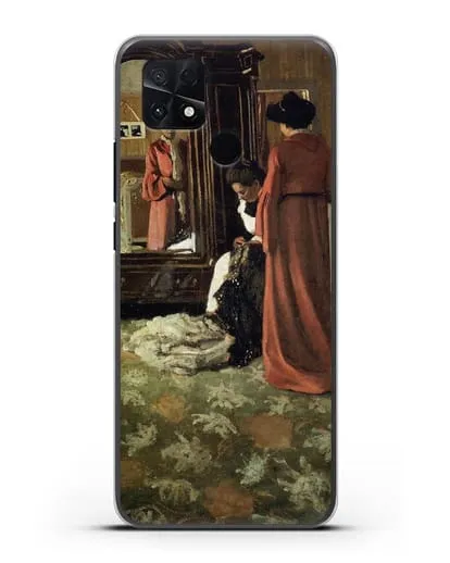 Чехол Интерьер, спальня с двумя фигурами (Валлоттон Феликс) силиконовый для Xiaomi Poco C40