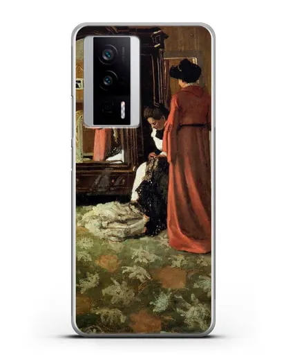 Чехол Интерьер, спальня с двумя фигурами (Валлоттон Феликс) силиконовый для Xiaomi Poco F5 Pro