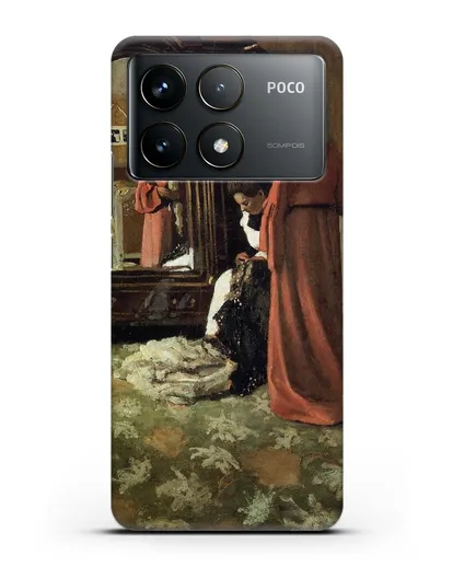 Чехол Интерьер, спальня с двумя фигурами (Валлоттон Феликс) силиконовый для Xiaomi Poco F6 Pro