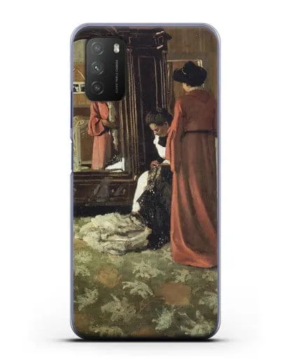 Чехол Интерьер, спальня с двумя фигурами (Валлоттон Феликс) силиконовый для Xiaomi Poco M3