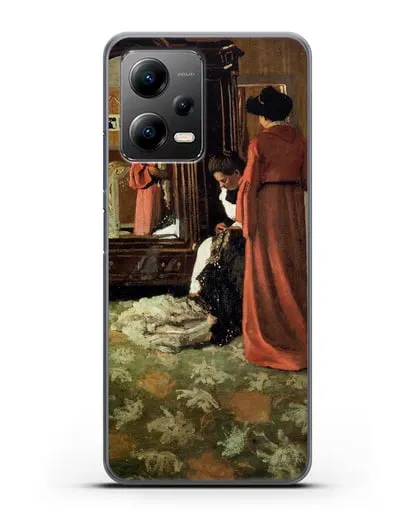 Чехол Интерьер, спальня с двумя фигурами (Валлоттон Феликс) силиконовый для Xiaomi Poco X5