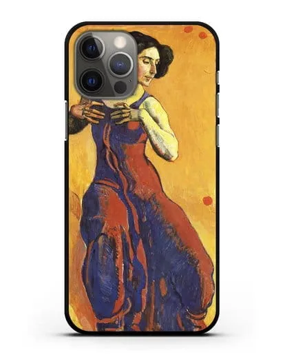 Чехол Женщина в экстазе (Ходлер Фердинанд) силиконовый для iPhone 12 Pro