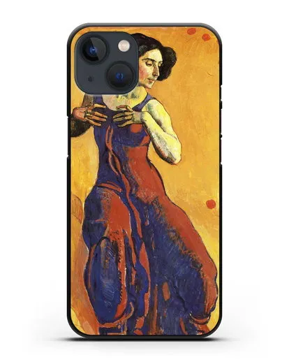 Чехол Женщина в экстазе (Ходлер Фердинанд) силиконовый для iPhone 13