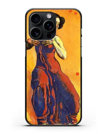 Чехол Женщина в экстазе (Ходлер Фердинанд) силиконовый для iPhone 15 Pro Max