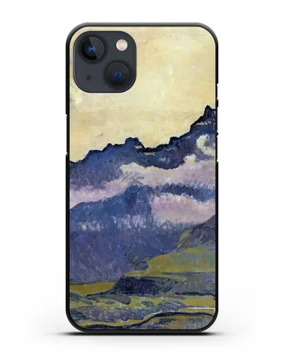 Чехол Горы Дентс-дю-Миди (Ходлер Фердинанд) силиконовый для iPhone 13