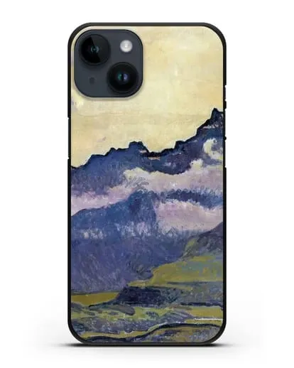 Чехол Горы Дентс-дю-Миди (Ходлер Фердинанд) силиконовый для iPhone 14