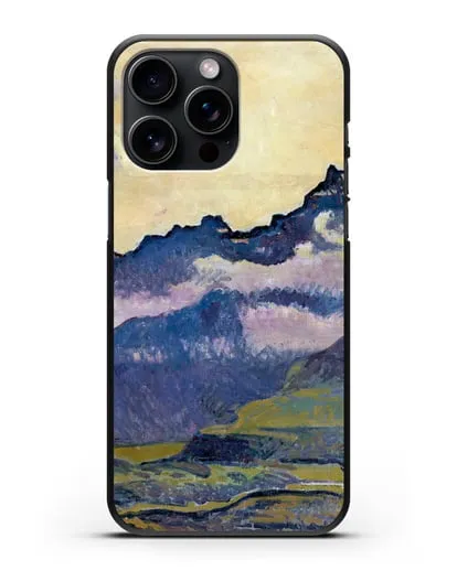 Чехол Горы Дентс-дю-Миди (Ходлер Фердинанд) силиконовый для iPhone 15 Pro Max