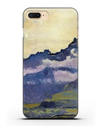 Чехол Горы Дентс-дю-Миди (Ходлер Фердинанд) силиконовый для iPhone 8 Plus