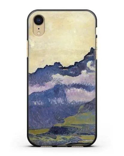 Чехол Горы Дентс-дю-Миди (Ходлер Фердинанд) силиконовый для iPhone XR