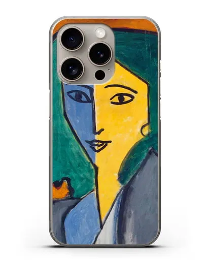 Чехол Портрет Л. Н. Делекторской (Матисс Анри) силиконовый для iPhone 15 Pro