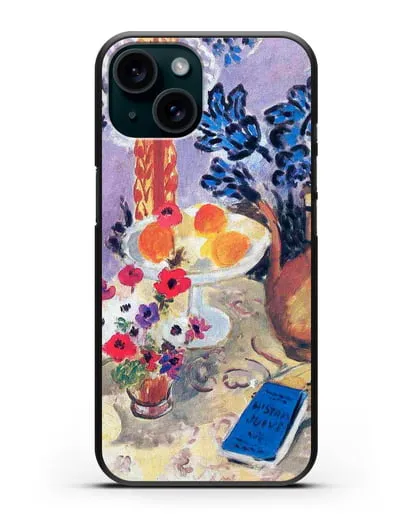 Чехол Акварельный натюрморт (Матисс Анри) силиконовый для iPhone 15