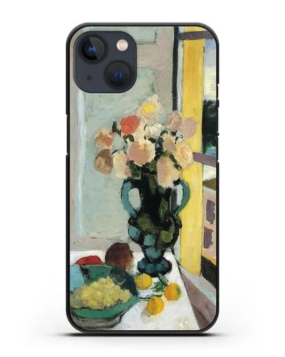 Чехол Розы сафрано у окна (Матисс Анри) силиконовый для iPhone 13 Mini