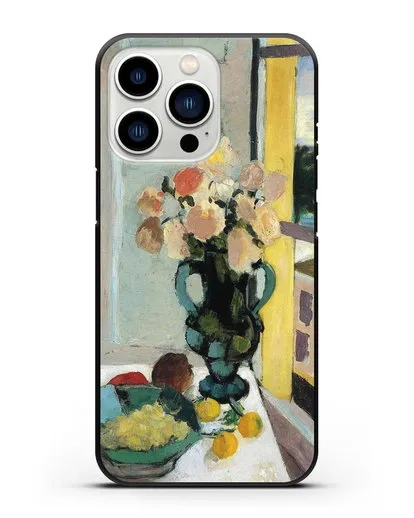 Чехол Розы сафрано у окна (Матисс Анри) силиконовый для iPhone 13 Pro