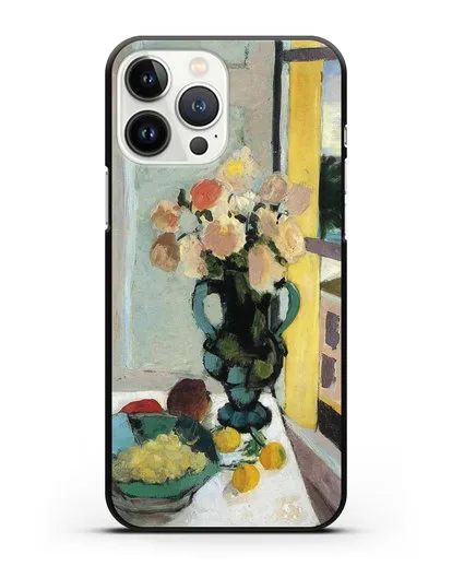 Чехол Розы сафрано у окна (Матисс Анри) силиконовый для iPhone 13 Pro Max