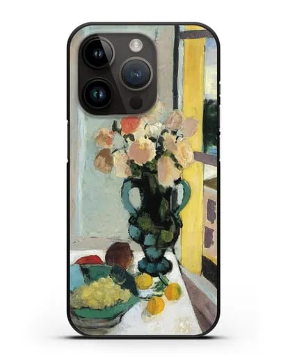 Чехол Розы сафрано у окна (Матисс Анри) силиконовый для iPhone 14 Pro