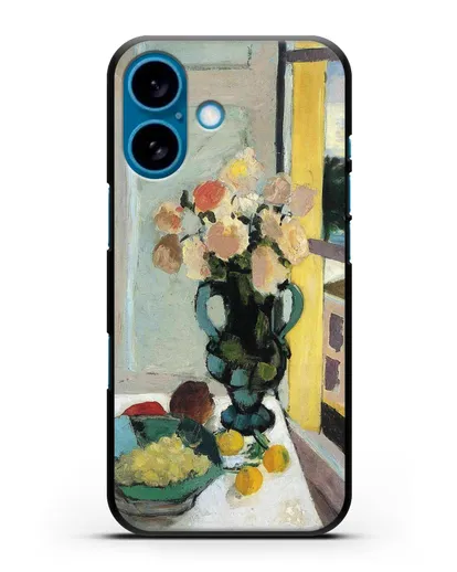 Чехол Розы сафрано у окна (Матисс Анри) силиконовый для iPhone 16