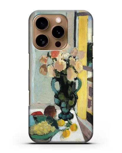 Чехол Розы сафрано у окна (Матисс Анри) силиконовый для iPhone 16 Pro