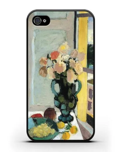 Чехол Розы сафрано у окна (Матисс Анри) силиконовый для iPhone 4/4s