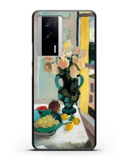 Чехол Розы сафрано у окна (Матисс Анри) силиконовый для Xiaomi Poco F5 Pro