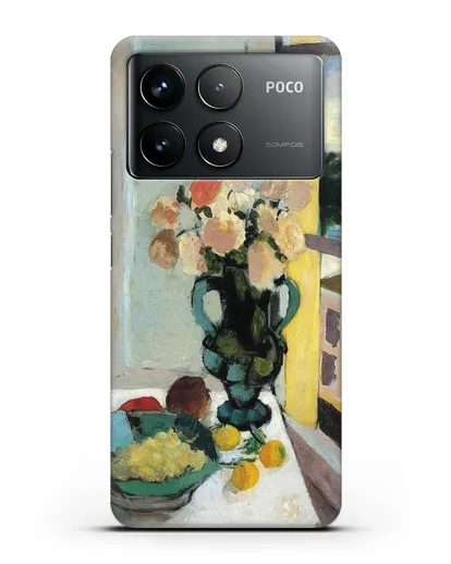 Чехол Розы сафрано у окна (Матисс Анри) силиконовый для Xiaomi Poco F6 Pro