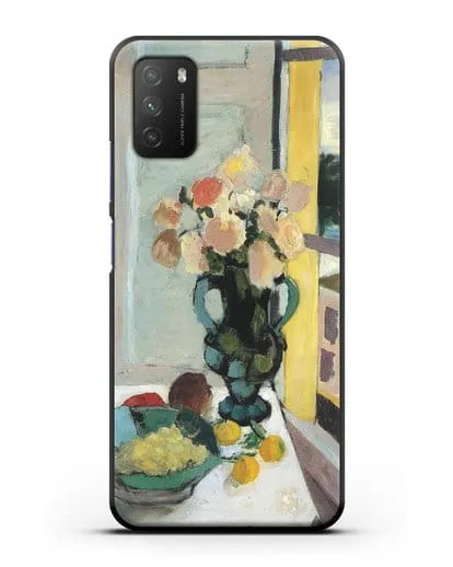 Чехол Розы сафрано у окна (Матисс Анри) силиконовый для Xiaomi Poco M3