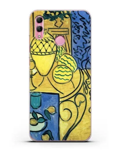 Чехол Интерьер в желтом и синем (Матисс Анри) силиконовый для Honor 10 Lite