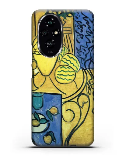 Чехол Интерьер в желтом и синем (Матисс Анри) силиконовый для Honor 200