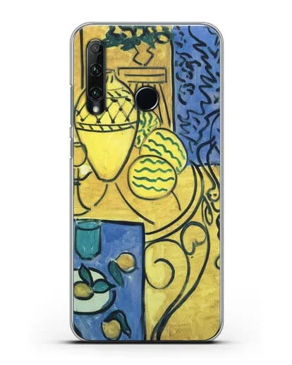Чехол Интерьер в желтом и синем (Матисс Анри) силиконовый для Honor 20e
