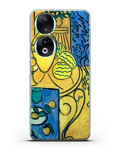 Чехол Интерьер в желтом и синем (Матисс Анри) силиконовый для Honor 90