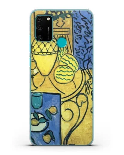 Чехол Интерьер в желтом и синем (Матисс Анри) силиконовый для Honor 9A