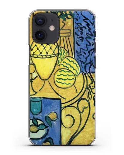 Чехол Интерьер в желтом и синем (Матисс Анри) силиконовый для iPhone 12 mini