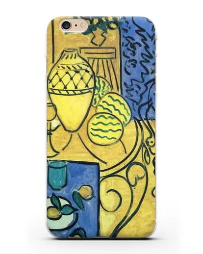 Чехол Интерьер в желтом и синем (Матисс Анри) силиконовый для iPhone 6 Plus