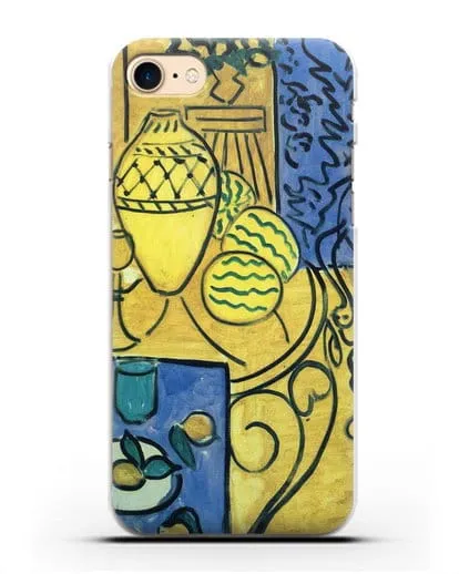 Чехол Интерьер в желтом и синем (Матисс Анри) силиконовый для iPhone 7