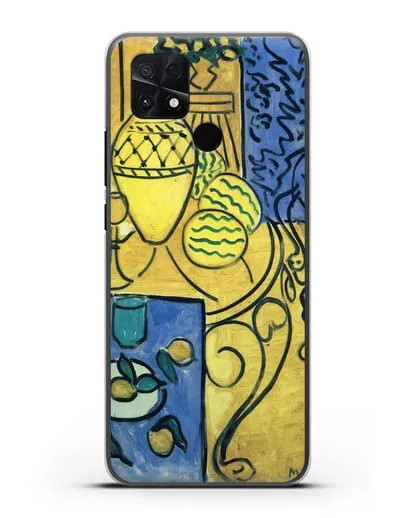 Чехол Интерьер в желтом и синем (Матисс Анри) силиконовый для Xiaomi Poco C40