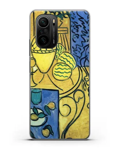 Чехол Интерьер в желтом и синем (Матисс Анри) силиконовый для Xiaomi Poco F3 Pro