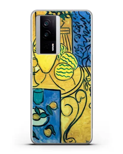Чехол Интерьер в желтом и синем (Матисс Анри) силиконовый для Xiaomi Poco F5 Pro
