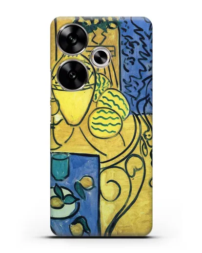 Чехол Интерьер в желтом и синем (Матисс Анри) силиконовый для Xiaomi Poco F6