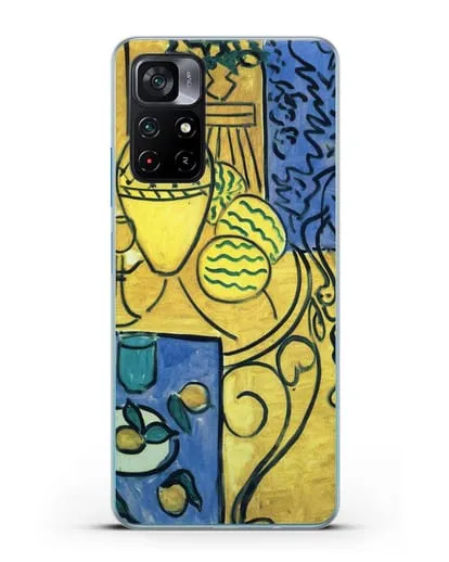 Чехол Интерьер в желтом и синем (Матисс Анри) силиконовый для Xiaomi Poco M4 Pro 5G