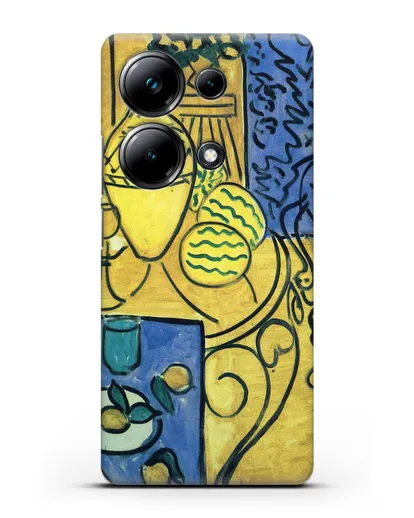 Чехол Интерьер в желтом и синем (Матисс Анри) силиконовый для Xiaomi Poco M6 Pro