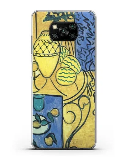 Чехол Интерьер в желтом и синем (Матисс Анри) силиконовый для Xiaomi Poco X3